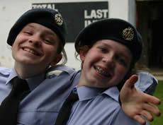 Happy cadets