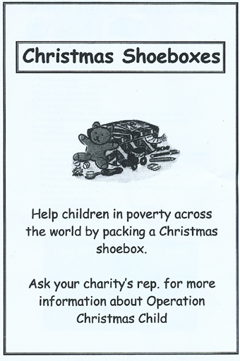 Poster: Christmas Shoeboxes