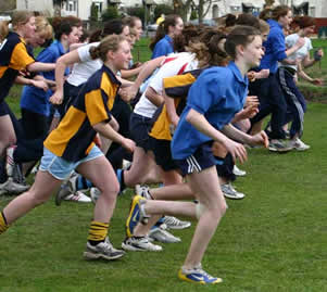 Senior girls start