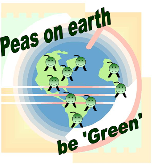 Peas on earth - be green